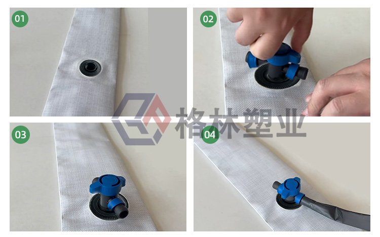 如何正确安装预制孔水带？